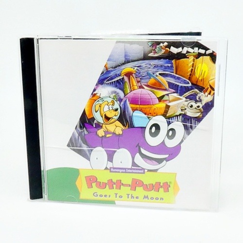 Putt Putt Goes To The Moon PC CD Rom Game Rare Pixel Art 1993 Vintage Good Cond